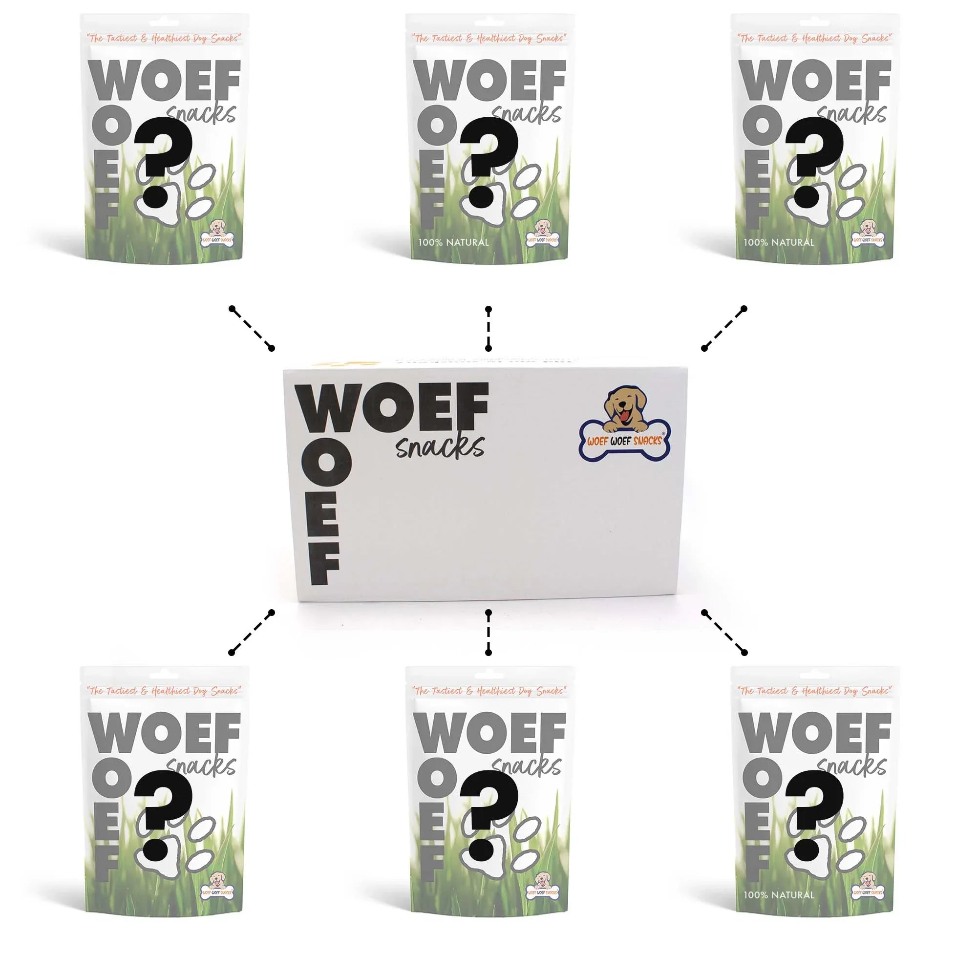 Caja sorpresa di snack per Cani