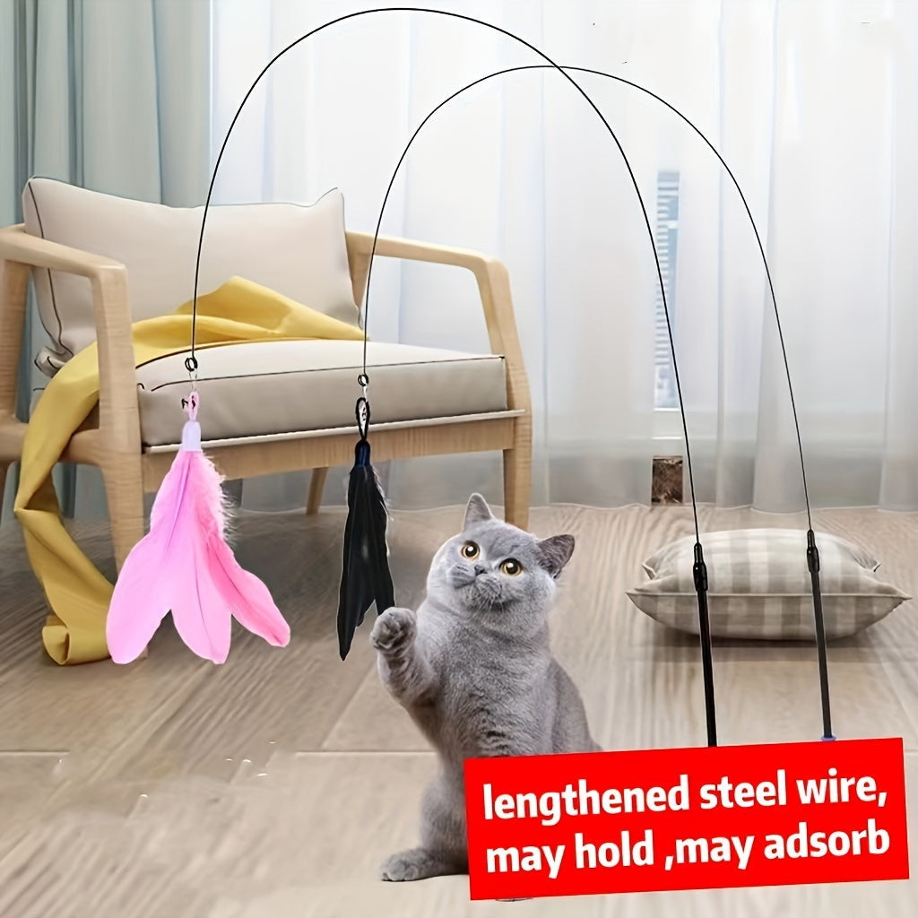 Macska tollas játék, 80 cm hosszú rúddal és 7 cm-es talppal-1