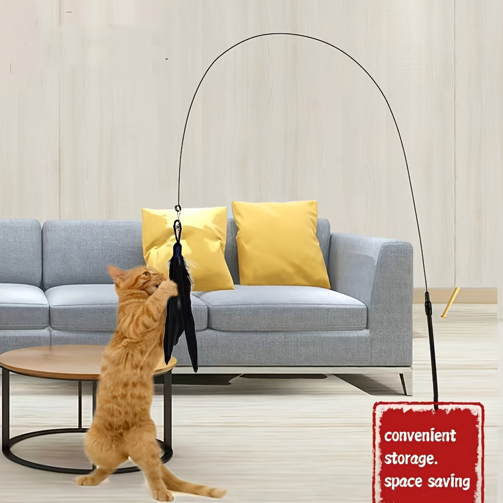 Macska tollas játék, 80 cm hosszú rúddal és 7 cm-es talppal-3