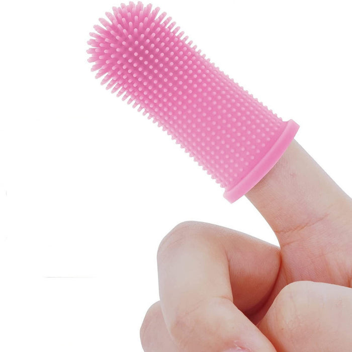 Cepillo dental de silicona ultrasuave para mascotas