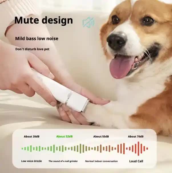 NNEDSZ bianco T70 4-in-1 animale Grooming Kit – Full Body, Detail, Paw Hair Trimmer & Nail Grinder