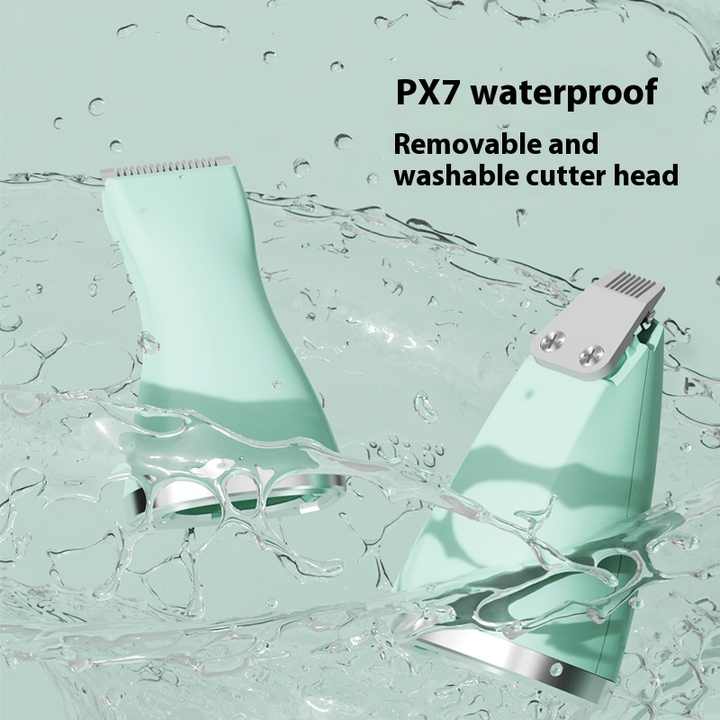 NNEDSZ Light verde 4-in-1 animale Grooming Electric Clippers - Professional Rechargeable Trimmer for Dogs & Cats, Paw, Fur, Nail, and Ear Care | Compact Design,