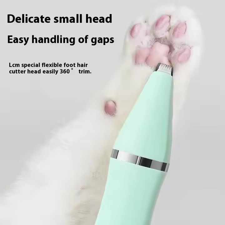 NNEDSZ bianco 4-in-1 animale Grooming Electric Clippers - Professional Rechargeable Trimmer for Dogs & Cats, Paw, Fur, Nail, and Ear Care | Compact Design,