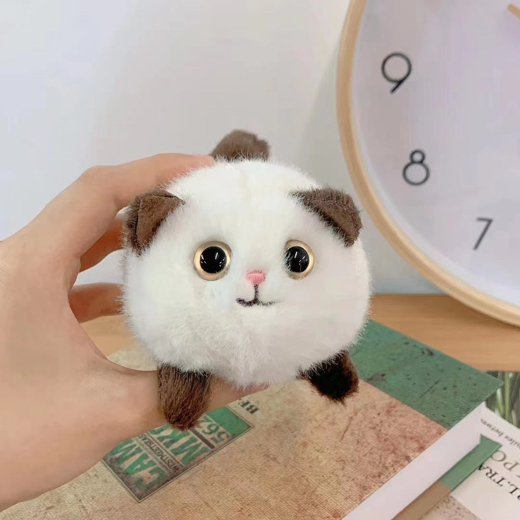 Wagging Tail Cat and Little Bunny Lucky Plush Drawstring Toys-5