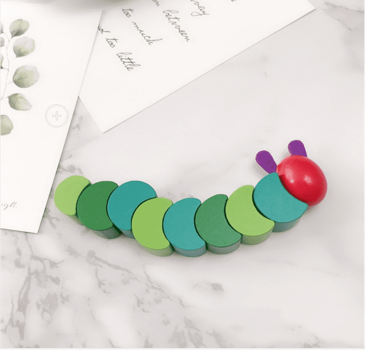 Wooden Hungry Caterpillar Educational Toy-1