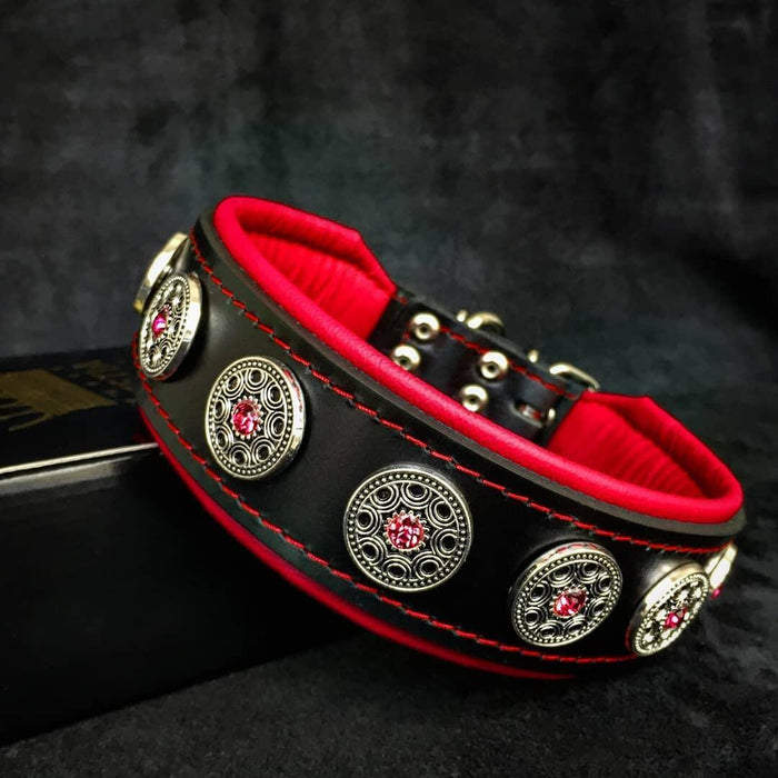 Collier "Bijou" noir et rouge
