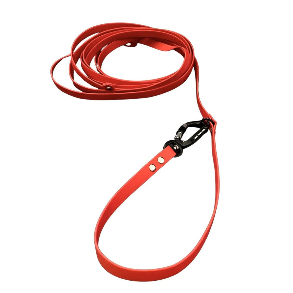 Adjustable collar in leather rojo for dogs - image 4