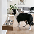 Portable feeder de madera Oak for dogs and cats - image 1