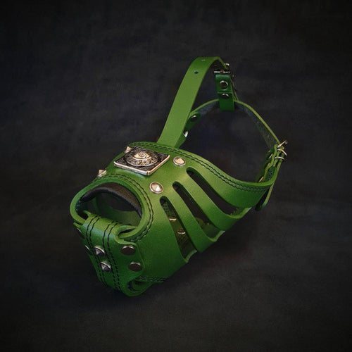 ''Eros'' Basket Muzzle GREEN fuer Hunde - Bild 1
