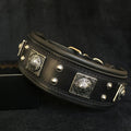 The all Black "Eros" collar 2.5 inch wide para perros y gatos - imagen 1
