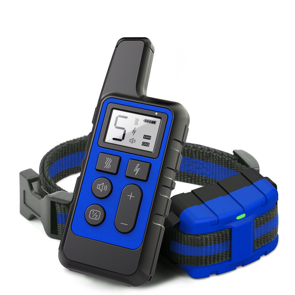 Adjustable collar impermeable Black for 2dogs for dogs