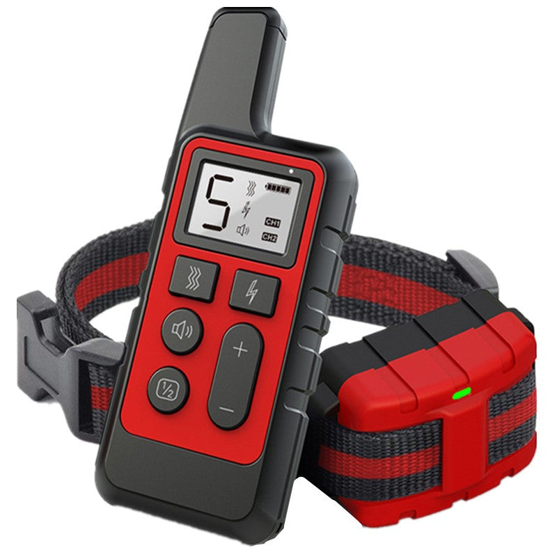 Adjustable collar impermeable Black for 2dogs for dogs
