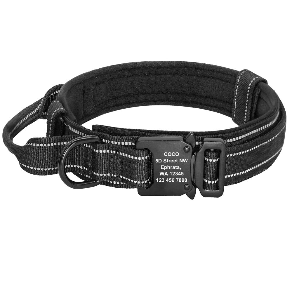 Collier personnalise tactique militar pour chien