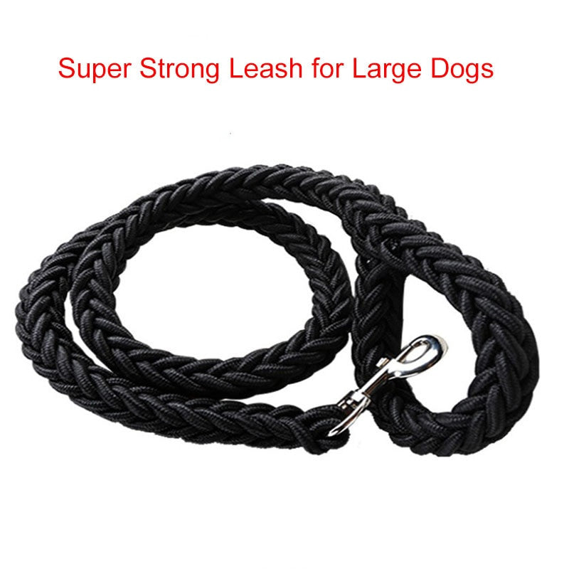 Harnais rembourre de nylon Black130cm pour chiens et chats - image 1