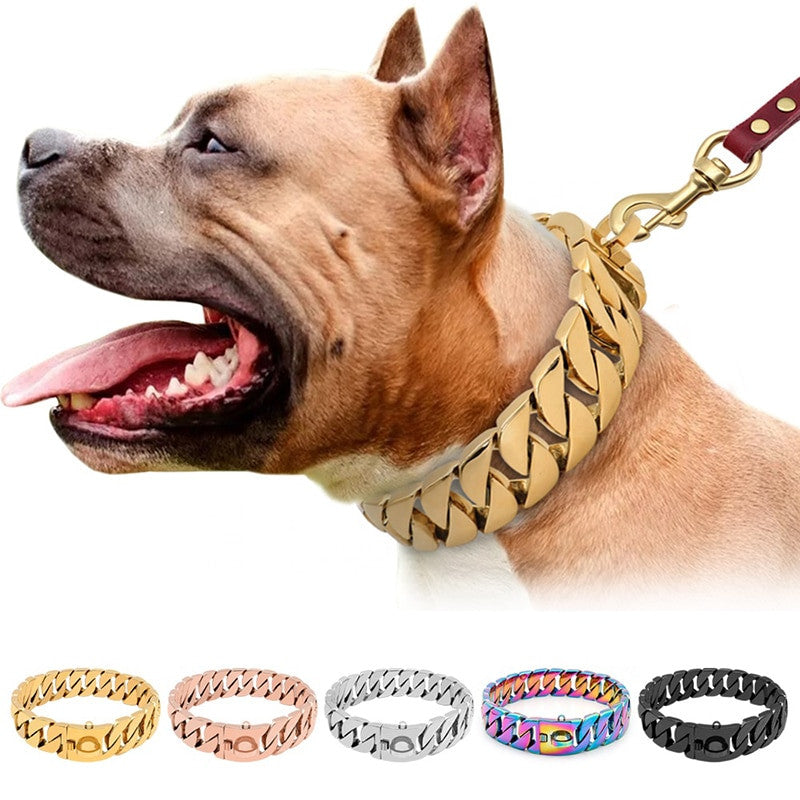 Cuban Chain Dogs Collar per cani e gatti - immagine 2