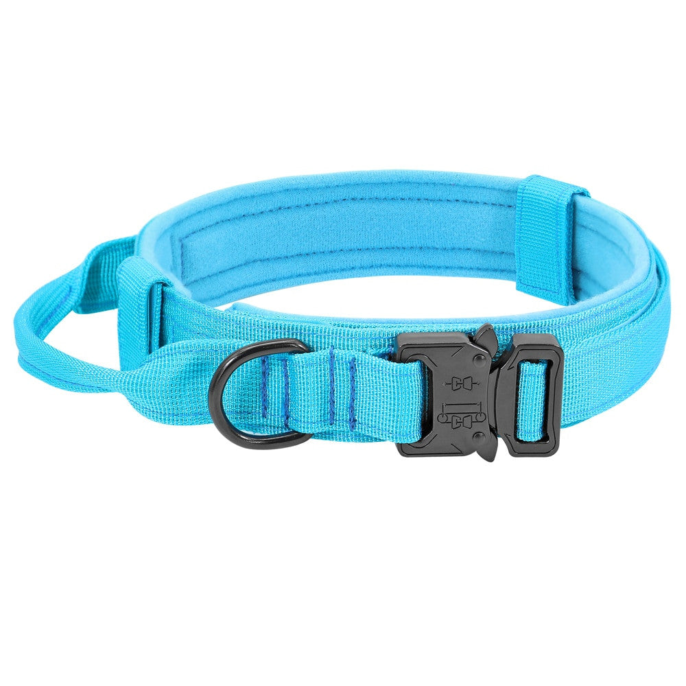 Set tactico militar de collar y correa para perro