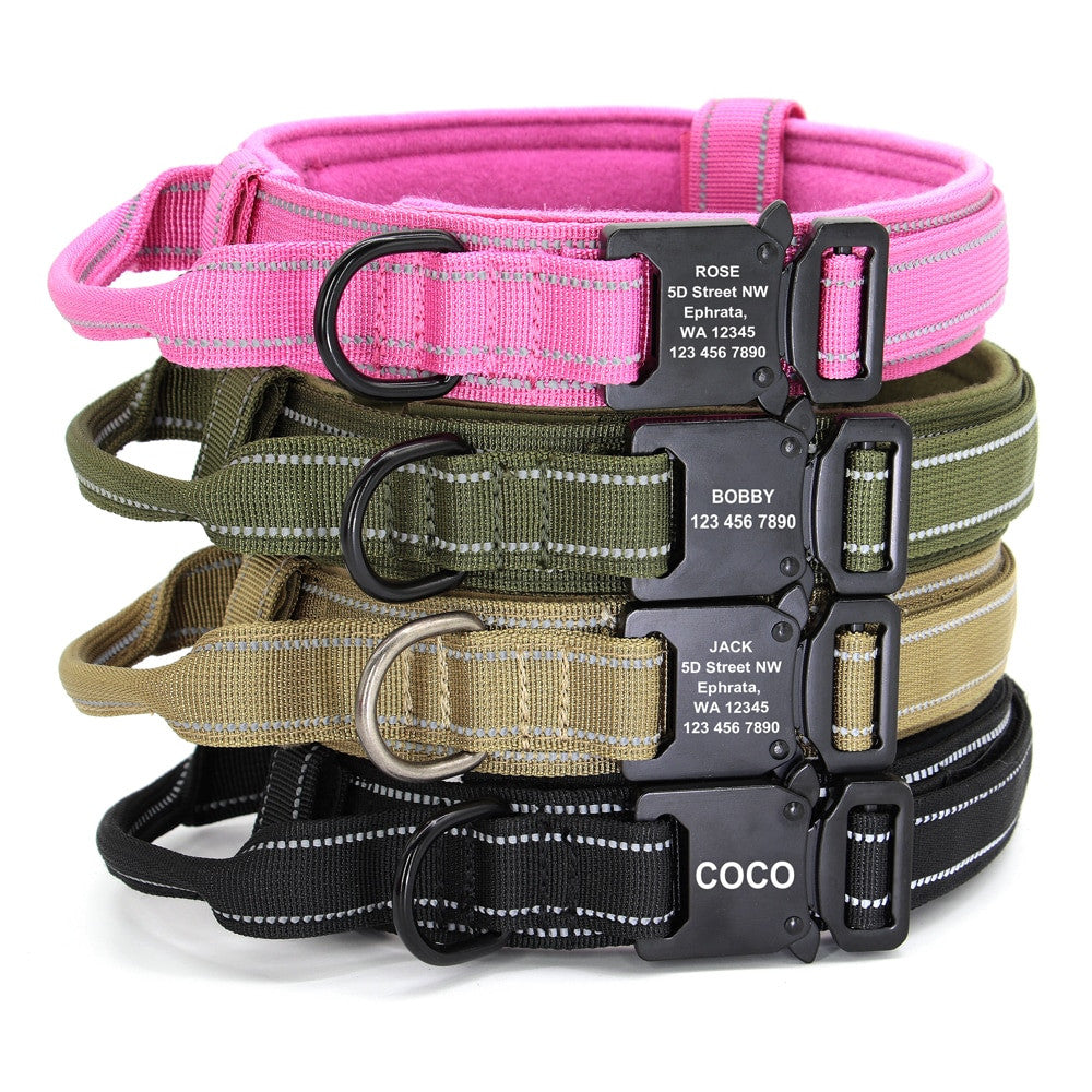 Collar personalizado tactico militar para perro