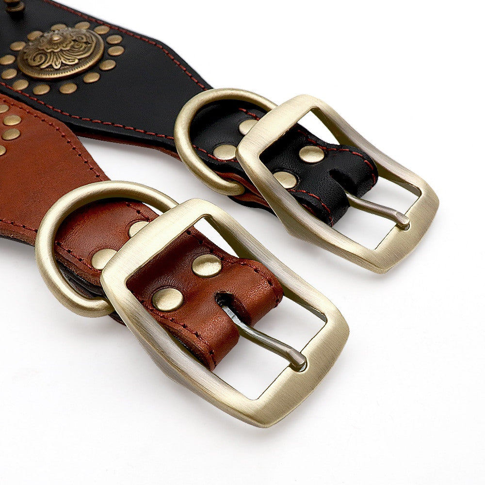 Collier en cuir pour chien