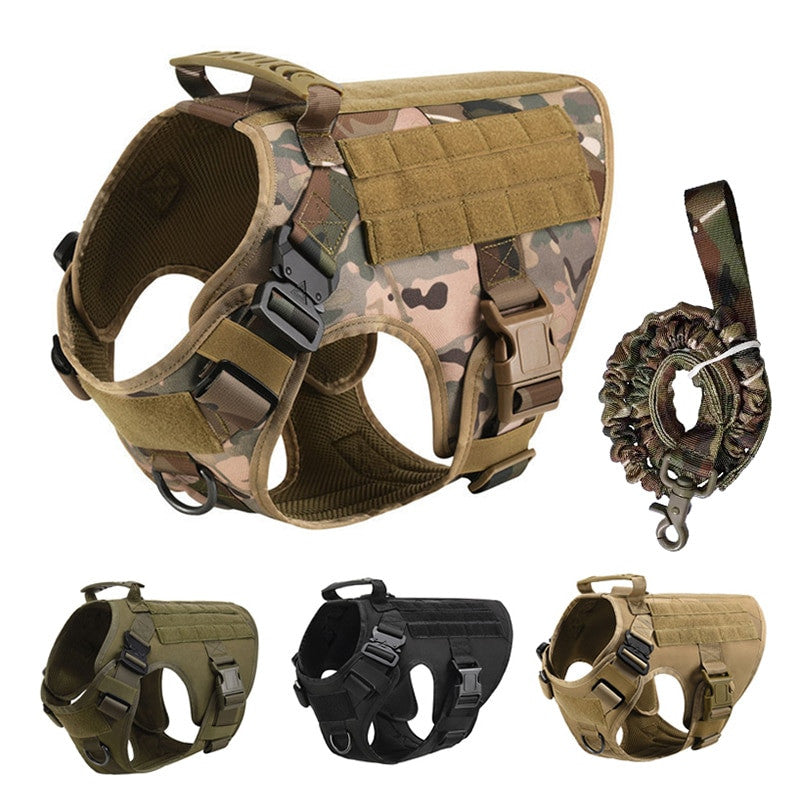 Padded harness de nylon negro for dogs and cats - image 2
