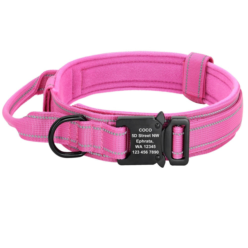 Collier personnalise tactique militar pour chien
