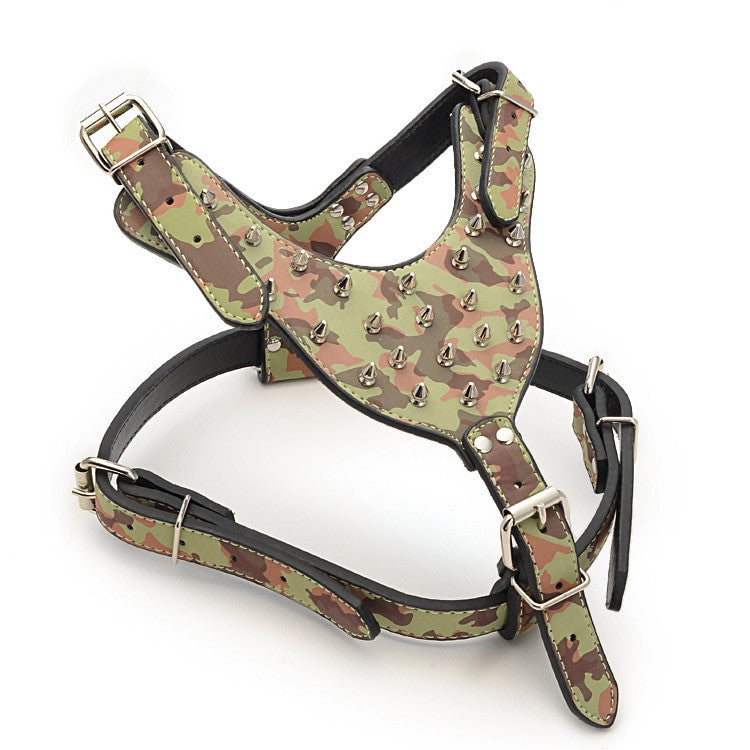 Aleación de Zinc perro Rivets escupido Harness