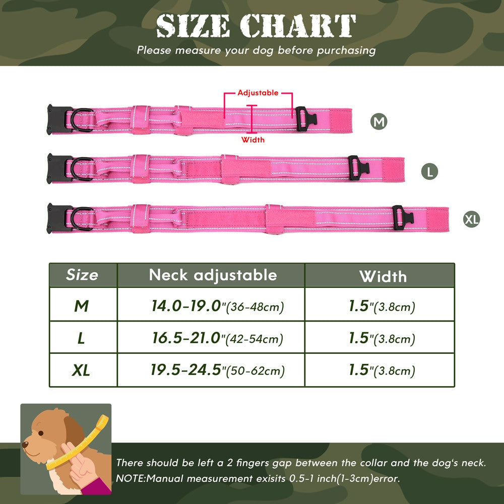 Collier personnalise tactique militar pour chien