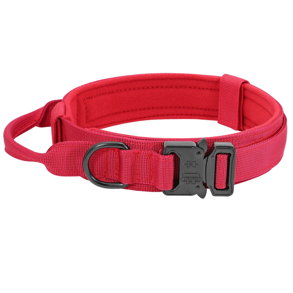 Set tactico militar de collar y correa para perro