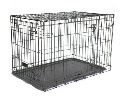 Folding Metal Dog Cage-2