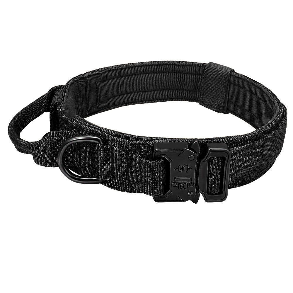 Set tactico militar de collar y correa para perro
