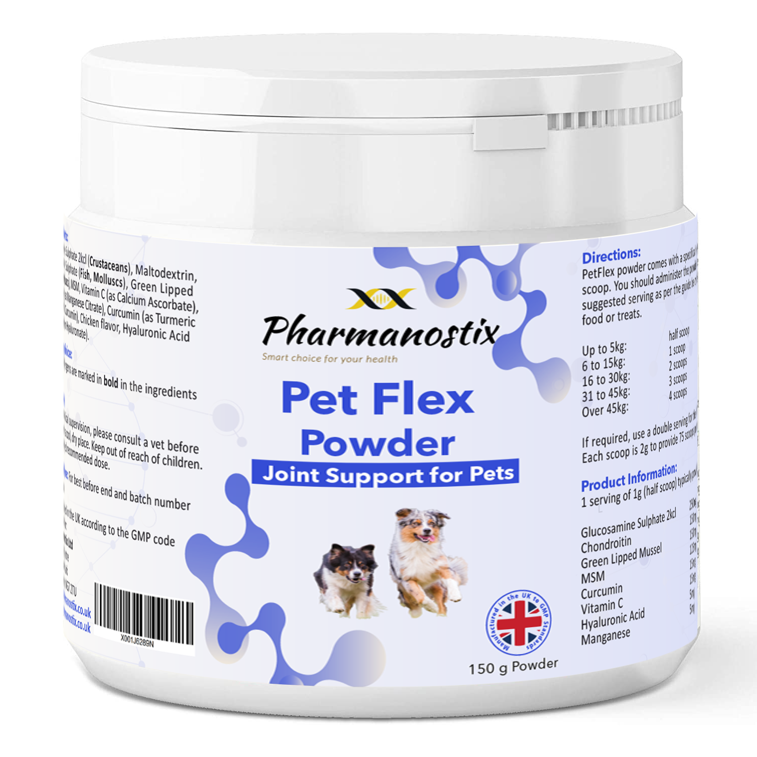 PetFlex Powder Joint Support Supplement for Cats and Dogs 150g