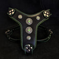 The ''Bijou'' harness Black & Green Small to Medium Size para perros - imagen 1