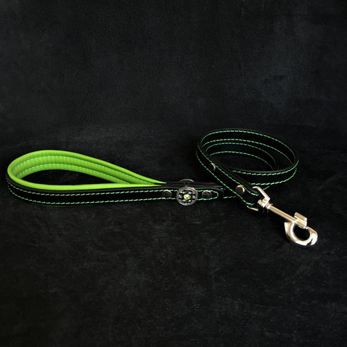 Arnés Bijou negro y verde para perros grandes, vista 2