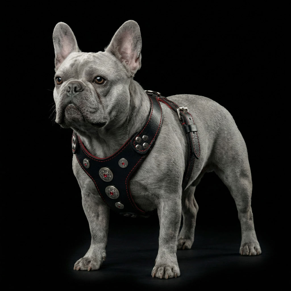 The ''Bijou'' harness Black & Red Small to Medium Size fuer Hunde und Katzen - Bild 2