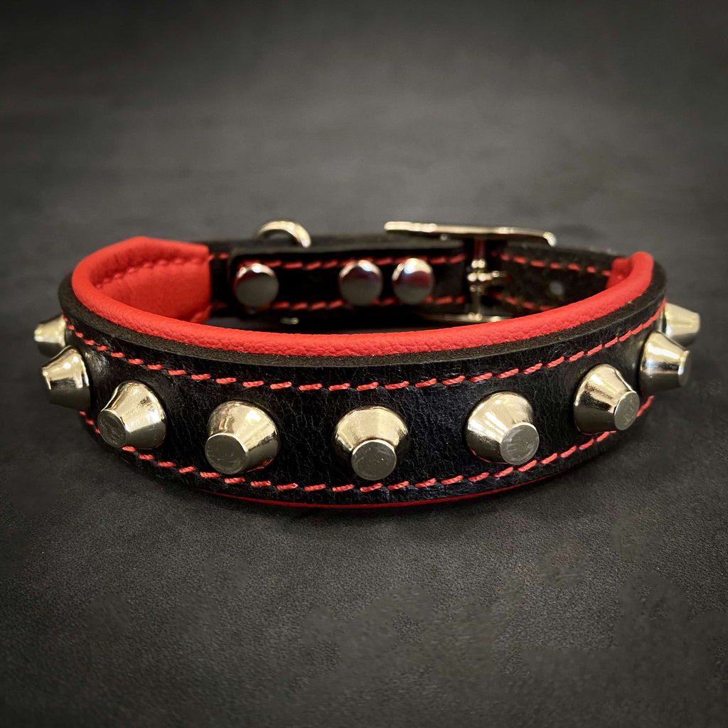 Verstellbares Halsband weich aus Leder blanco fuer Hunde - Bild 6