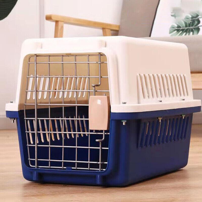 Grande animale Transport Crate for cane gatto Rabbit Portatil Ventilated Travel Carrier