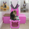 Griffoir en corde impermeable doux de metal gris pour chats - image 1
