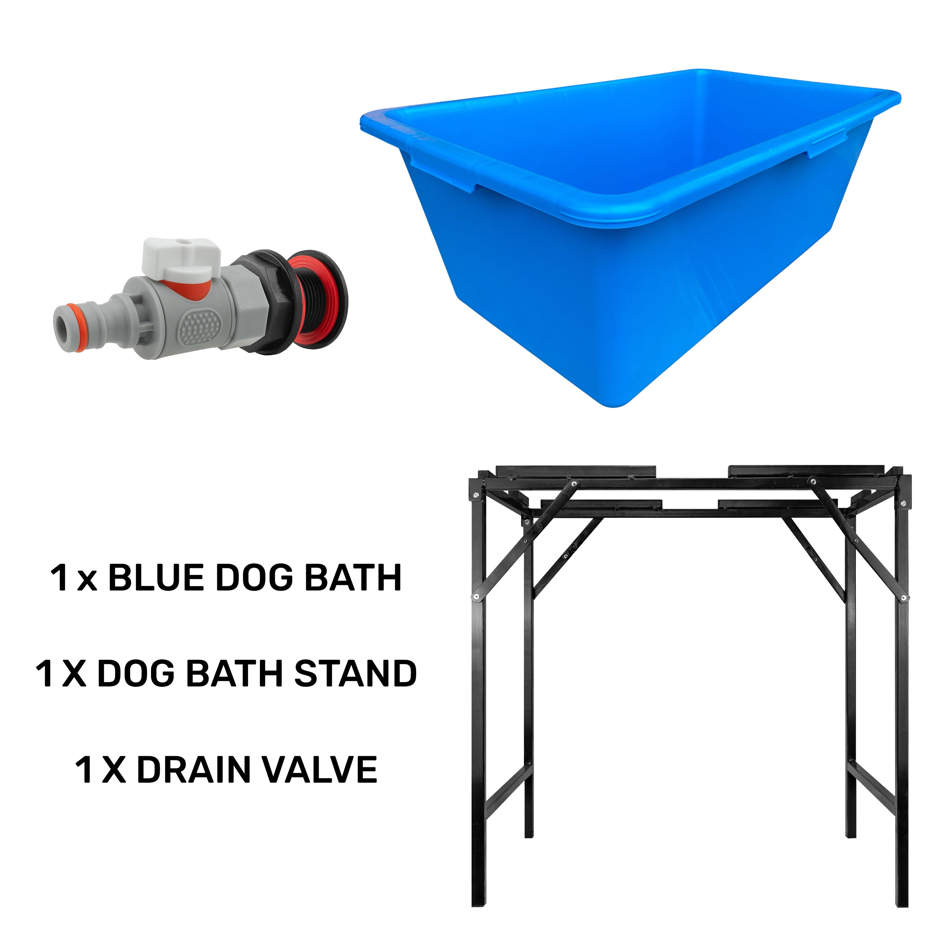 Accesorio de higiene ajustable plegable de metal azul para perros - imagen 2