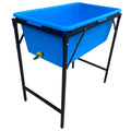 Pflegezubehoer verstellbar plegable de metal azul fuer Hunde - Bild 1