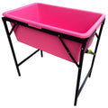 Accesorio de higiene ajustable plegable de metal rosa para perros - imagen 1