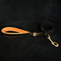 ''Bijou'' leather lead orange pour chiens et chats - image 1