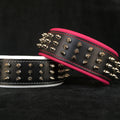 Collar BESTIA de cuero hecho a mano para perros