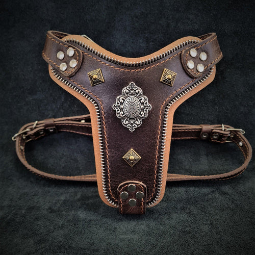 The ''Aztec'' harness Brown Small to Medium Size for dogs - image 1