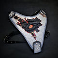Padded harness in leather for dogs - image 1