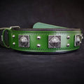 The "Eros" collar 2.5 inch wide Green per cani e gatti - immagine 1