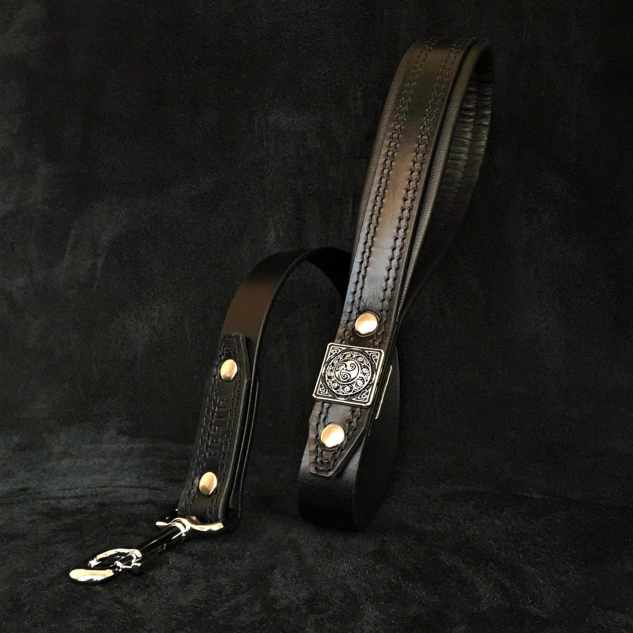 The ''Eros'' leash all Black for dogs and cats - image 1