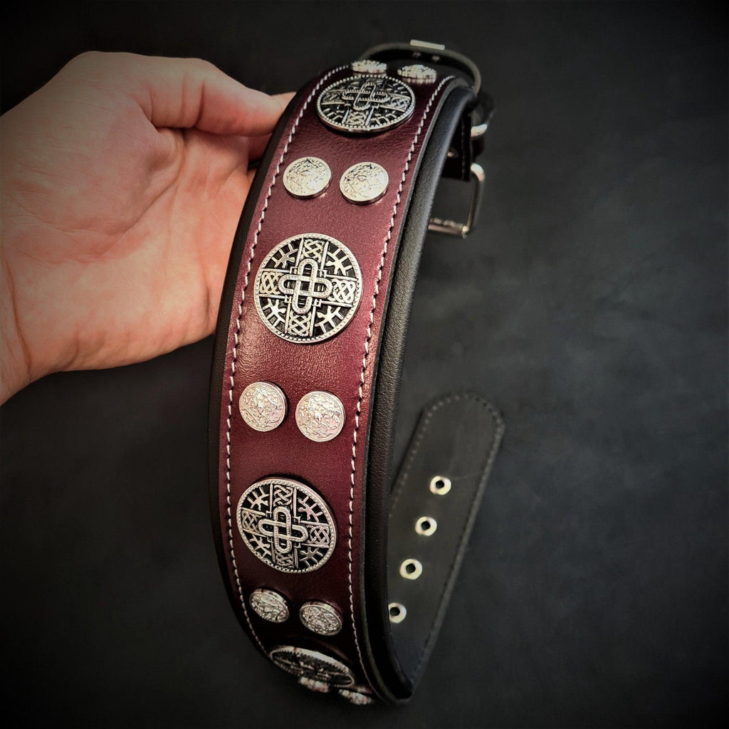 Collar Hektor burdeos de edición limitada para perros