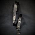 Correa Midas plateado para perros, Negro y Plateado