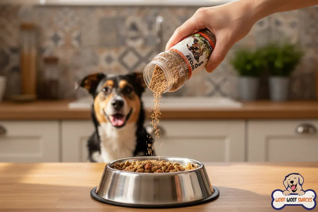 Topping di pollo per comida di cane